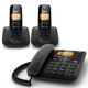 Gigaset Gigaset original SIEMENSA730 cordless phone mother machine clear hands-free A530 system A730 gentleman black one to two