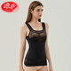 Langsha 2025 Sculpting corporal de nuevo estilo y abdomen chaleco de cintura escondida sin marcas de cintura con forma de cuerpo lencería interior cómoda y adelgazante para mujeres con cuello en V negro XL adecuado para 106-120Jin [Jin equivale a 0.5 kg]