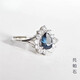 Junpo DR-MEILIA Topaz Ring SimpleCrude Collection Event Ring Tanzanite Female Natural Colorful Treasure New benefits on April 16th 5*7mm London blue set
