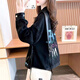 Sufulu Denim Jacke für Frauen koreanischer Stil Lose Studentin Denim Jacke Frühling und Herbst neuer Stil nach 00 großer Frauenjacke Trendy 9926# Bild Black S Vorgeschlagene 80-100jin [Jin gleich 0,5 kg]