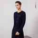 Navigare Italian dinghy women's wool knitted cardigan casual sweater jacket 2334094509 Blue L