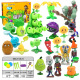 Toys Caja de regalo completa Traje para niños El chico puede expulsar la figura de la muñeca Modelo 2 Shooter de juguete de zombie PEA 686-8 PLÁSCO