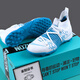 Little Plum Football Schuhe für Männer ag Mandarin Duck Nail Assassine 14 Kinder Sportschuhe Ft Limited Edition Messi gebrochener Nagel Campus Gras Wettbewerb C Ronaldo Kinderprofi F50 Wear-Resistant Training Shoes Aprikosenfarbe 699 Long Nail White Moon 35