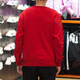 Nike (NIKE) jacket men's spring and autumn sportswear knitted plus velvet warm round neck sweatshirt pullover DQ7521-091 DQ7521-687 red plus velvet XL