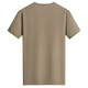 
Dancing with Wolves [Mulberry Silk/Modal] Summer Fashion and Versatile Commuter Men's Short Sleeve T-shirt 701 Khaki 170