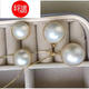 Hanzhu Seawater Mabei Pearl Pendant with 1516mm White Flawless Celestial Color Z026 Mabei Pearl Ring
