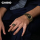 CASIO Limited Ring Watch Gift Box LCD Display LED Lighting 50th Anniversary Gold Casio Cube CRW-001G-9PR Gold