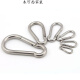 
Shantou Lincun iron chain connection buckle 304 stainless steel spring buckle hoist rope buckle rock climbing mountaineering elastic buckle chain connection buckle 12140 (2 prices)