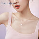 Xie Ruilin (TSL) 18K gold necklace for women, white mother-of-pearl, cute cat claws, gold clavicle chain for girlfriend 64971 45cm K gold necklace (length 42cm + 3cm tail chain)