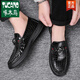 Woodpecker Official Wenzhou Genuine Leather printemps nouveaux chaussures masculines de style coréen de style coréen.