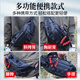 Fishing fan multifunctional Luya waist bag lightweight waterproof shoulder bag chest bag crossbody bag black travel leisure sports storage bag