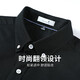 Bailing with Wolves [Pure Cotton Oxford Spinning] Camisa de manga larga de la manga larga 2025 Spring New Business Cashal Camiseta para hombres 5009 Negro 001 m (170)