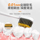 Jacques toothbrush for men's soft hair, wide head, high-value adult couple's teeth cleaning set, home wear 8 packages