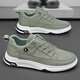 Western Camel (VANCAMEL) men's shoes 2024 new summer breathable ice silk versatile canvas shoes with one foot, men's casual old Beijing cloth shoes gray 41