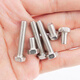 Hethdigg JG-683 304 Groove de acero inoxidable Groove Machine Hexagonal Machine Tornillos Tornillos de perno hexagonal externos GB29.2 M6*10 (100 piezas)