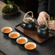 Heban Tea Set Complete Teapot Set Birthday Gift Men's Gift Customized Souvenir Business Souvenir Housewarming Gift Lift Pot Tea Set 1 Piece