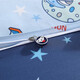 Mengjie Baby 100% pure cotton bed four-piece set of children's full cotton quilt cover bed sheet bedding Space Flight Note 1.5 meters bed