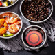 Star rudder stainless steel small round dish with round iron plate vegetable dish soy sauce dish tray round dish small flavor dish 201 round dish 6.2cm 5 pieces smaller