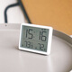 Refrigerador magnético delgado Cocina electrónica Reloj Estudiante de la alarma digital Multifunción Tabla de temperatura electrónica Reloj Black 9905 (colgante magnético/columpio/pared)