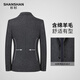 SHANSHAN杉杉西服男秋冬季厚款含羊毛商务休闲中青年男士西装外套职业正装 SSI233382729灰色 48 /175【建议110-130斤】