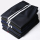 Duoyin Frühlings- und Herbstschule Hosen Zwei-Band-Junior High School-Schüler Hosen Sporthosen Männer und Frauenhosen losen zwei-Band-Hosenhosen 5266 Schwarz [Zweiband] Plüschstil M/165