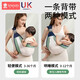 
New Anandai newborn strap baby horizontal front-held baby big child going out simple one-shoulder lightweight towel four-season baby-holding magic weapon upgraded breathable model-Morning gray