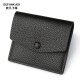 Irfankadi ultra-thin small card holder men's genuine card holder bank card card holder storage bag female card holder card bag business card holder business black