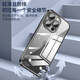奶小鸭适用苹果16pro手机壳 iphone16pro保护套镜头全包透明超薄防摔软壳网红简约男女款 带镜头膜【钛黑色】气囊防摔丨高透抗氧不黄