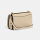蔻驰（COACH） Bandit Crossbody 女士斜挎包 简约时尚翻盖式单肩包礼物 CD724 米色