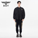 BOY LONDON Spring Unisex Jacket Black Gold Wings Embroidered Trendy Brand Warm Cotton Jacket N29009 Black XS