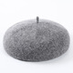 Ning Chai Beret Frauen Frühlings- und Herbst Winter Beret koreanische Pilze Frauenhut Atmungsfreie Kürbishut Imitation Wolle Wolle Wolle rot verstellbar 56-58 cm