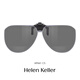 海伦凯勒（HELEN KELLER）近视偏光墨镜夹片D框太阳镜夹片男女时尚近视眼镜夹片HP841 HP841 C5 厚白水银镜片