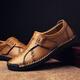 
Western Region Camel Size Brand 2023 Men's Leather Shoes Men's Autumn New Genuine Leather Bean Shoes Large Size 9912 Red Brown 42