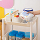 Worthbuy (Worthbuy) Nachthänge Korbkorb Kinder am Nachtbeutel Baby Zaun Windel Schachtel Baby Windeln Hängende Beutel mit Wandhängezubehör (18,5*14*11)