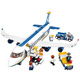 LEGO Passenger Plane Airport Terminal Buildings Buildings Assemblé Assemblé des cadeaux de lancement de l'hélicoptère et des filles