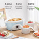 Tianji electric stew pot ceramic fully automatic 2 people 3 water-proof stew pot one pot three pots 1.6L white porcelain BB soup and porridge household upgraded model one pot three pots appointment + timer 1.6L