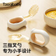 taoqibaby儿童勺子宝宝学吃饭叉勺弯头婴儿硅胶短柄训练辅食勺
