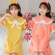 Hu Zi Bird Night Night Night Vestido de manga corta Color sólido Algodón Summer Grandante Medium Girl Home Clothing H Sofa de frijoles cortos 110 Altura de 12 casos-12048Jin [Jin equivale a 0.5 kg]
