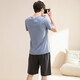 
Fenten pajamas men's pure cotton fashion summer pullover round neck sports style short-sleeved home clothing set