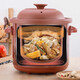 Longxingfa Longxingfa fully automatic household electric stew pot purple clay cooking porridge, porridge simmering soup health care soup pot ceramic electric casserole stew cup mini electric stew pot stew pot low power fine stew purple clay manual model 1.5L suitable for 1-2 people