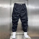Jiaye trabaja con pantalones de trabajo informales resistentes al desgaste para los pantalones de moda de celebridades de Internet masculinos Pantalones de bolsillo deportivo Pantalones Khaki 2XL [125-145Jin [Jin equivale a 0.5 kg]]