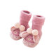 迪尼贝儿（DNBR）24年秋冬婴儿地板袜加厚加绒卡通宝宝防滑学步鞋袜点胶儿童袜保暖 深粉 S脚长10.5-11cm（建议0-6个月）