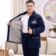 Suiyue pajamas men's winter thickened velvet dad's three-layer cotton jacket coral velvet warm home clothing set for middle-aged and elderly people N9930 blue M milk velvet upgraded thickened 2XL code (140-165 Jin [Jin equals 0.5 kg])