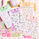 Kaba Bear [Hot Selling in the Internet] Children's Nail Stickers Cartoon Little Love Relief Decoration Small Pattern Waterproof Nail Patch Heart-watching Moment