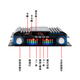 LDZS high power mini small amplifier home car 12V fever hifi audio Bluetooth card public amplifier BT998 amplifier