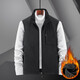 Guqian double-sided vest for men in autumn and winter multi-pocket workwear vest for men outdoor leisure fishing vest top clothes khaki L