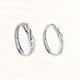 EothPT950 Platinum Galaxy Couple Ring for Women, Light Luxury Niche Valentine's Day Birthday Gift for Girlfriend 520 Pair PT950 Platinum Galaxy Ring + Certificate