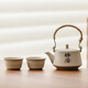 Small set dormitory home coarse ceramic nostalgic Kung Fu tea set one pot two cups tea-making teapot kettle one pot two cups