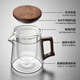 Yipot Tea Glass Teapot Tea Water Separation Tea Cup Glass Teapot Office Tea Cup Glass Tea Set Kung Fu Teapot 800ML Teapot