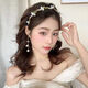 Bai Qixin's elegant lily of the valley flower headband, Chinese style forest fairy retro tassel headband, high-end exquisite flower headband, lily of the valley flower headband